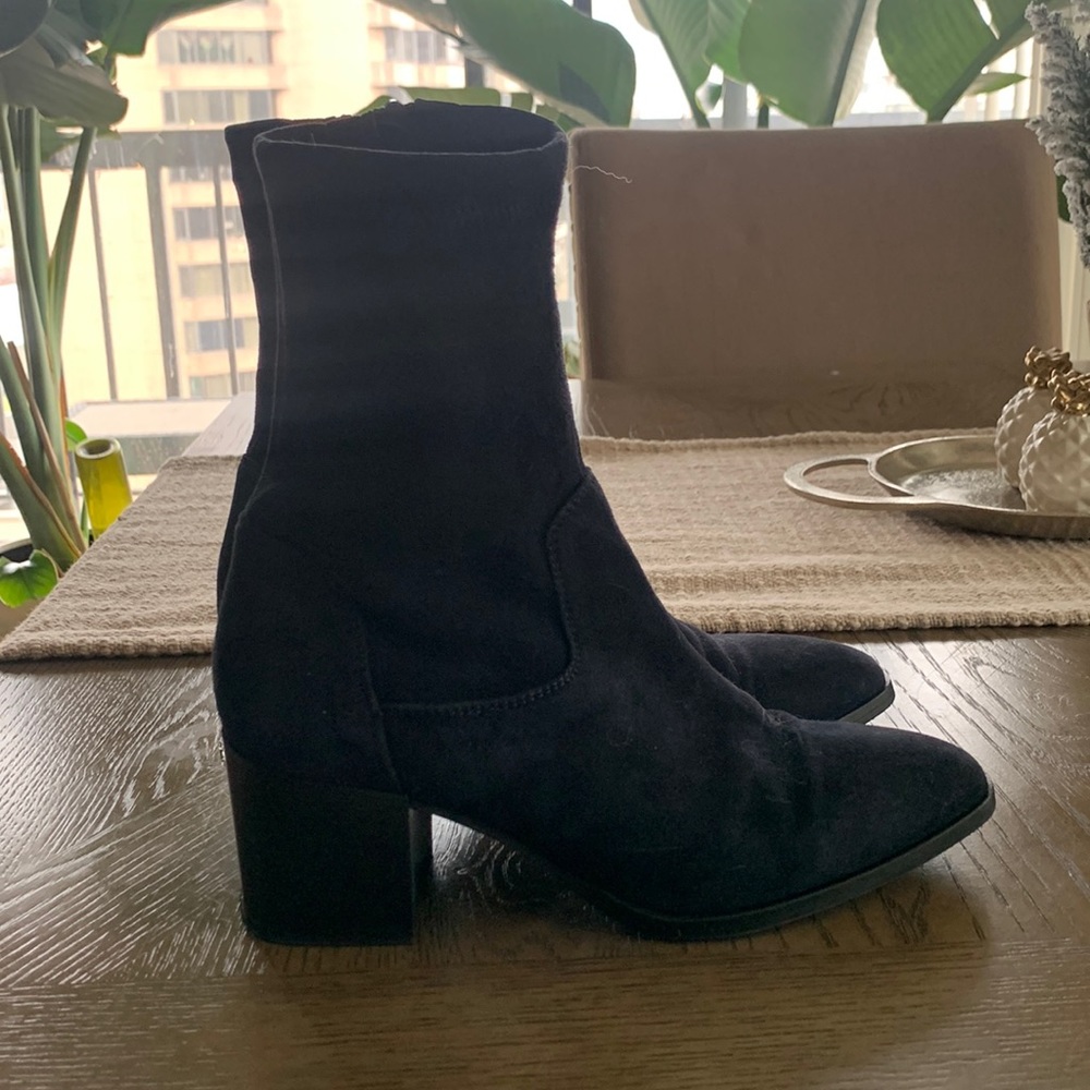 AQUATALIA Tilly all weather ankle boot in navy suede